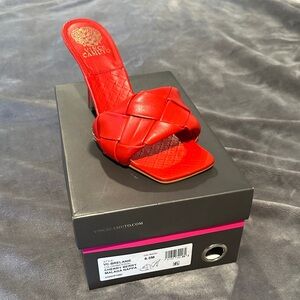 Vince Camuto Red Quilted Heels Brelanie